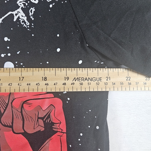 Marvel Deadpool Men's T-Shirt Size Large All Over Print Black - Picture 5 of 5